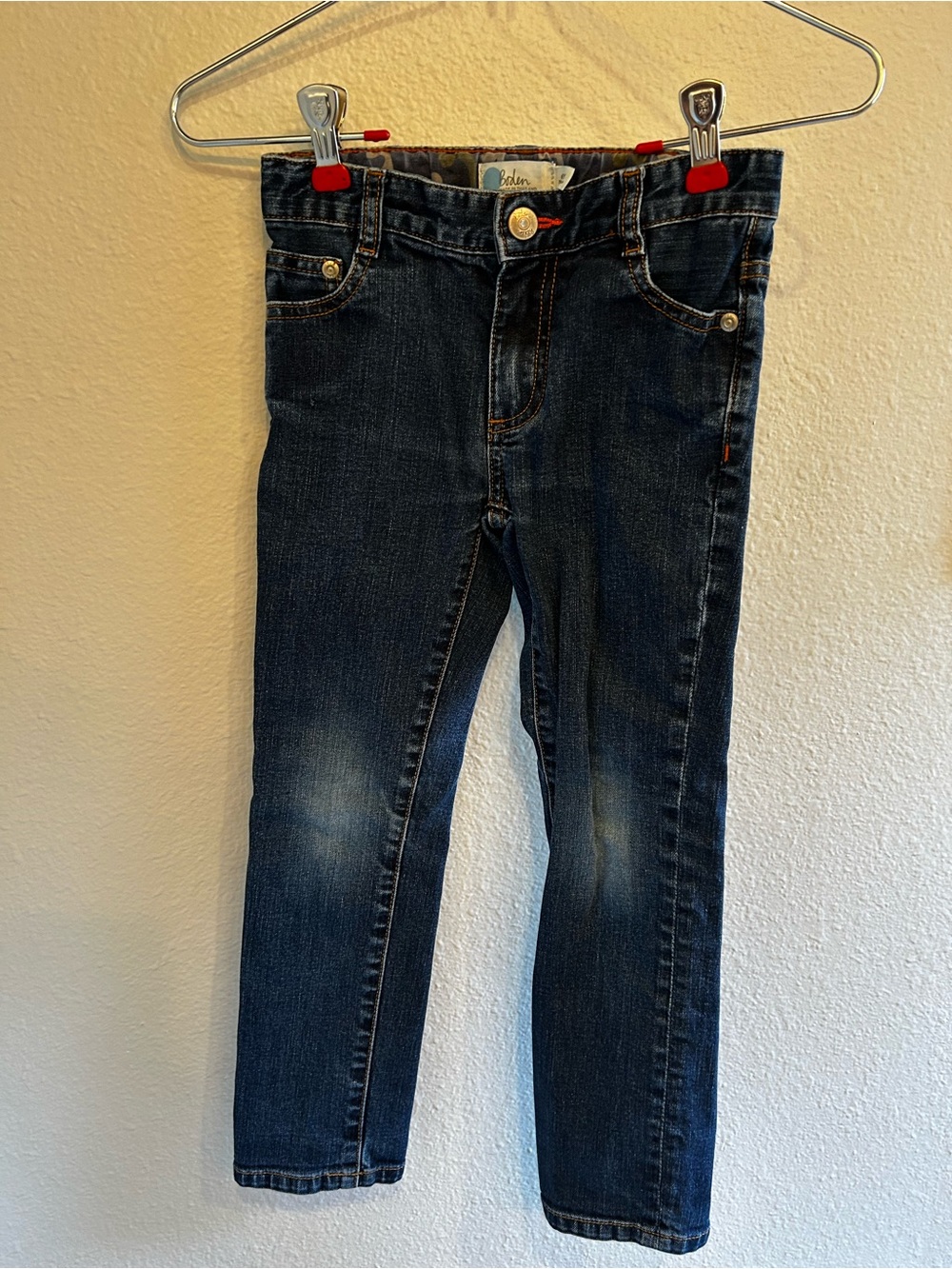 Boden Girls Dark Blue Stretch Denim Jeans
